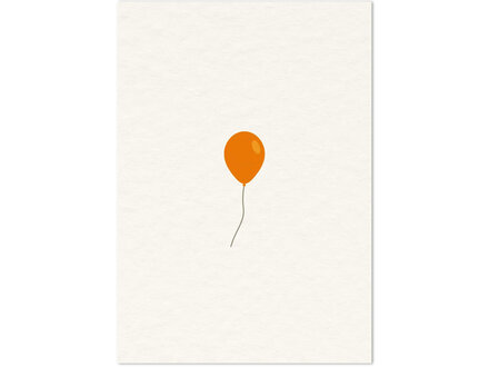 The Card Company Wenskaart " Gele Ballon "