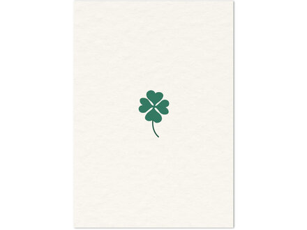 The Card Company Wenskaart " Klaverblad "