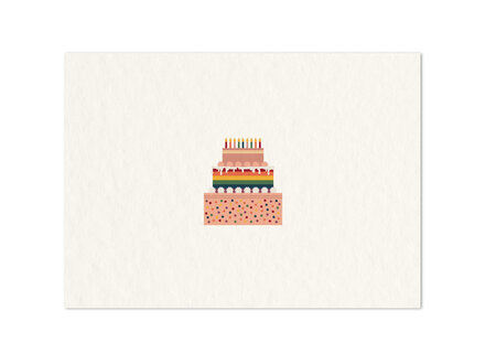 The Card Company Wenskaart " Verjaardagstaart "