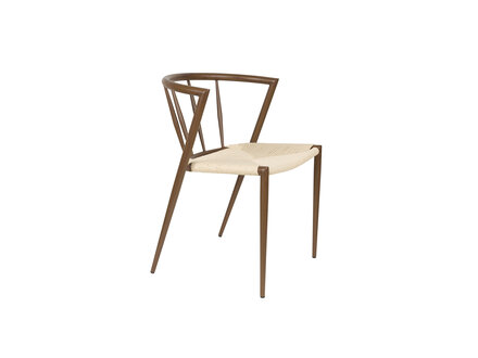 White Label Living Eetkamerstoel cher walnut