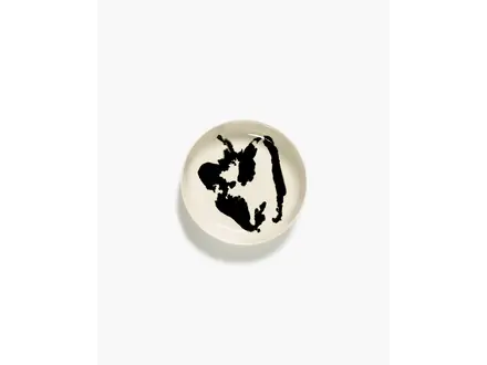 Serax Deep plate white - black pepper Feast Serax Deep plate white - black pepper Feast