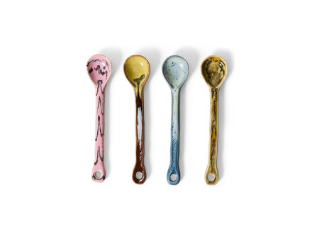 HK living 70s ceramics: spoons M, sketch (set of 4)