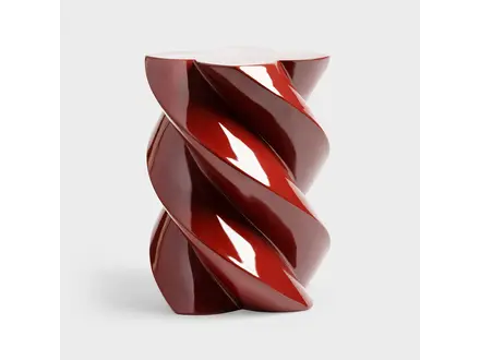 &klevering Bijzettafel marshmallow burgundy