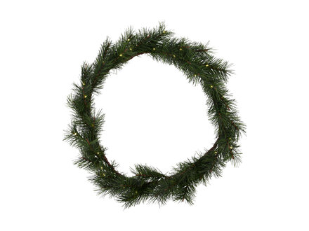 house doctor Kerstkrans met LED-lichtjes