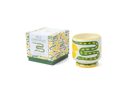 Paddywax Geurkaars Snake Ceramic Candle - Wild Lemongrass