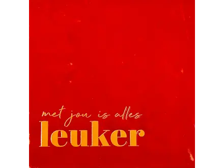 Yett Tegeltje "Met jou is alles leuker"