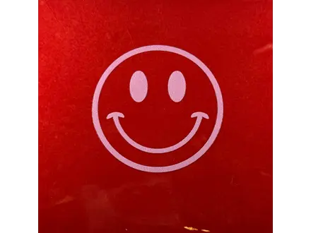 Yett Tegeltje "Smiley rood"