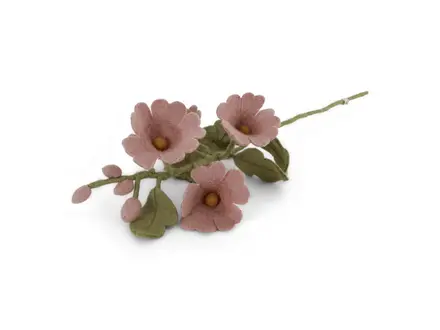 Gry&Sif Vilten bloem - Hollyhock - Licht Roze