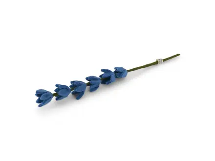 Gry&Sif Vilten bloem Lupine - Helder Blauw
