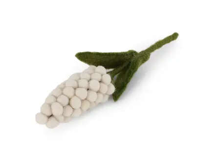 Gry&Sif Vilten bloem Pearl Hyacinth - Wit