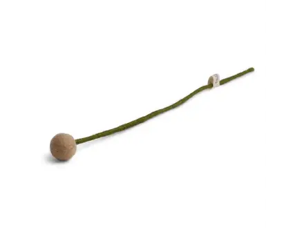 Gry&Sif Vilten Bloem Bol Beige - ø2cm