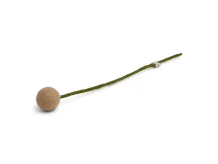 Gry&Sif Vilten Bloem Bol Beige - ø3cm