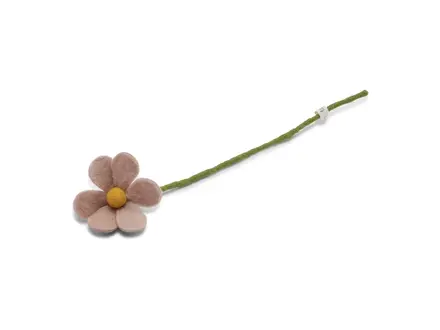 Gry&Sif Vilten Eenvoudige Bloem - Dusty Rose