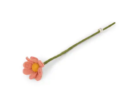 Gry&Sif Vilten Bloem Anemone - Dusty Rood