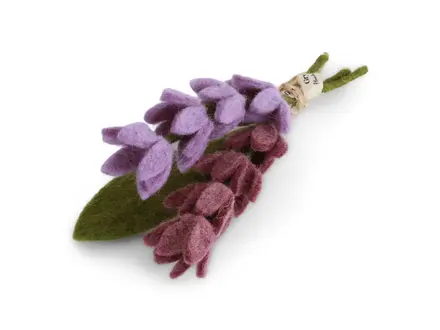 Gry&Sif Vilten Lavendels & Blad - Set van 3