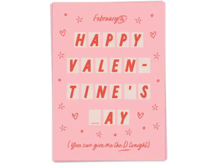 Kaart Blanche Wenskaart ' D-Tonight'