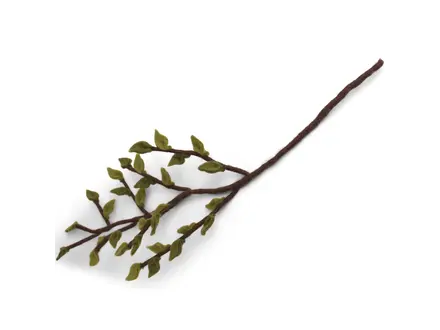 Gry&Sif Vilten Tak w/groene bladeren