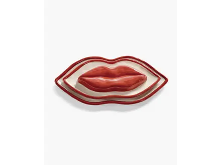 Serax Serving dish Lips set red Les Objets Mouleversants
