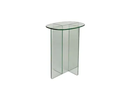 Zuiver Bijzettafel linea glas