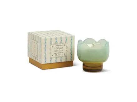 Paddywax Tulp geurkaars - blue and ochre - Wisteria & Willow