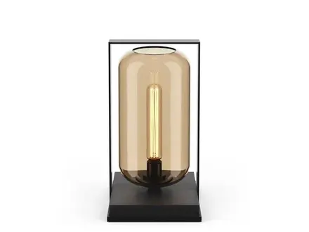 By Eve Eve Tafellamp tube wood 40 champagne