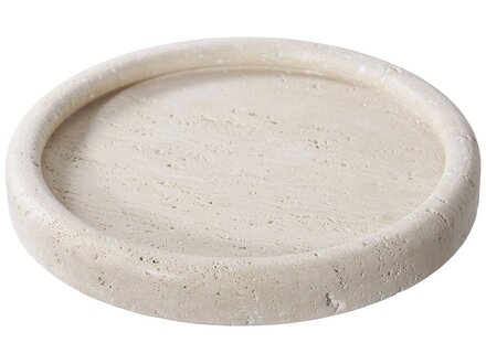 House nordic Tray, travertine, natural ø25,5 cm