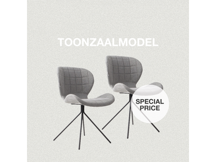 Zuiver OMG chair grey ( set of 2 )