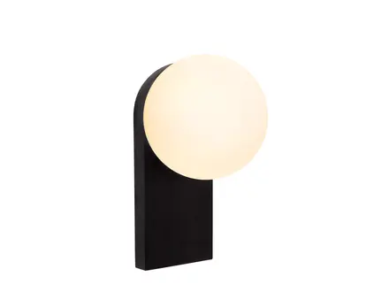 Lucide Tassa wandlamp badkamer IP44 zwart
