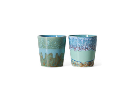 HK living 70s ceramics: Van Gogh coffee mugs self portrait