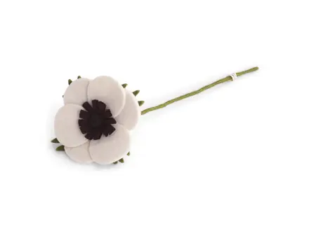 Gry&Sif Vilten french anemone - white