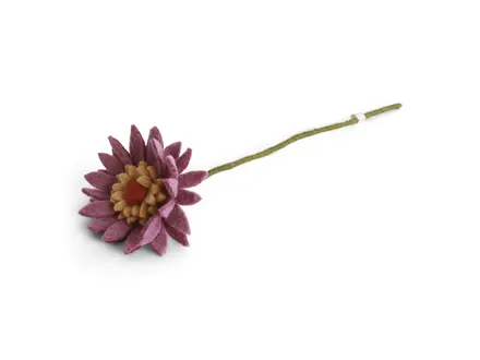 Gry&Sif Vilten gerbera flower - light purple
