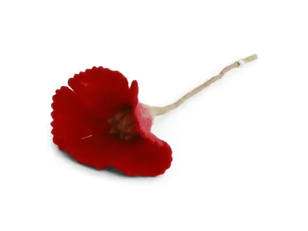Gry&Sif Vilten poppy bloem - bright red