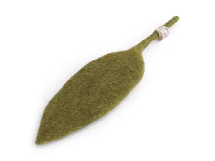 Gry&Sif Vilten small simple leaf, green