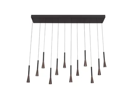 Lucide Joakim Hanglamp  x12 285lm  CCT 2700K/4000K Koffie