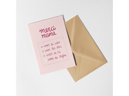 Dujojo Wenskaart - merci mama