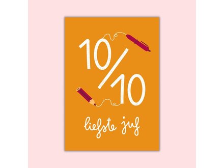Dujojo Wenskaart - Liefste juf