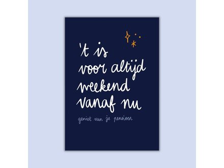 Dujojo Wenskaart - Voor altijd weekend
