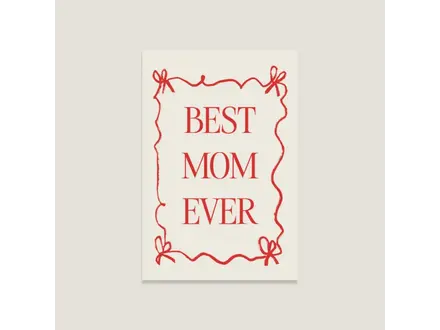 lifeoflone Wenskaart - Best mom