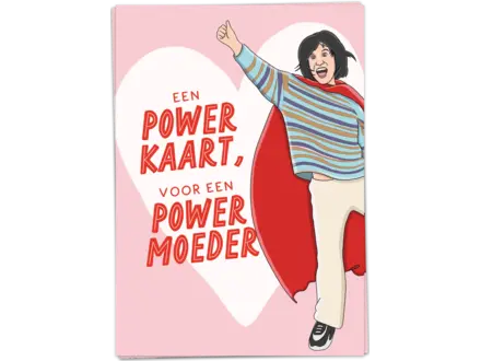 Kaart Blanche Wenskaart ' Powerkaart '