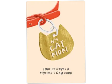 Kaart Blanche Wenskaart ' Cat mom '