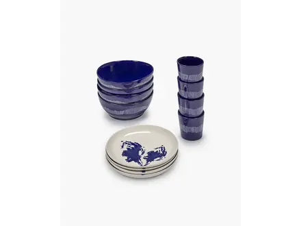 Serax Ontbijtset 12-delig blauw Feast