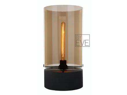 By Eve Toonzaalmodel - Eve Cilinder wood tafellamp 23/H40 champagne