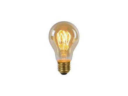 Lucide A60 Fil. lamp-Amber-LED Dimb.-1xE27-4,9W-2200K