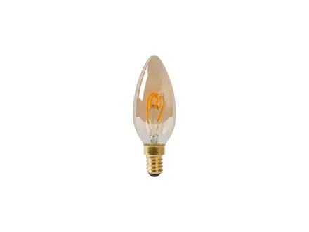 Lucide C35 Fil. lamp-Amber-LED Dimb.-1xE14-3W-2200K