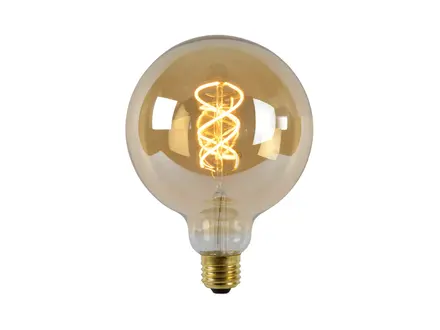 Lucide G125 Fil. lamp-Amber-LED Dimb.-1xE27-4,9W-2200K