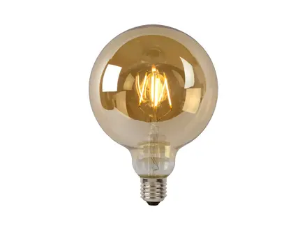 Lucide G125 Fil. lamp-Amber-LED Dimb.-1xE27-8W-2700K