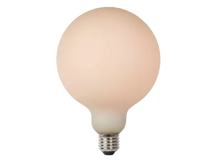 Lucide G125 Fil. lamp-Opaal-LED Dimb.-1xE27-8W-2700K
