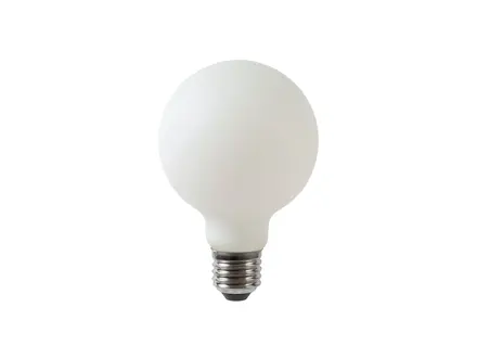 Lucide G80 Fil. lamp-Opaal-LED Dimb.-1xE27-4,9W-2700K