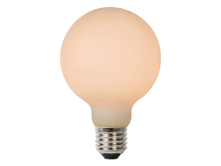 Lucide G80 Fil. lamp-Opaal-LED Dimb.-1xE27-8W-2700K
