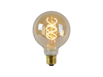 Lucide G95 Fil. lamp-Amber-LED Dimb.-1xE27-4,9W-2200K
